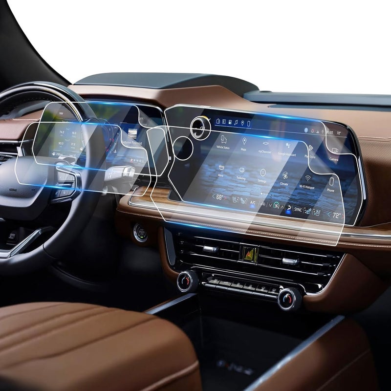 LFOTPP For 2025 Chevy Suburban Screen Protector - (4pcs) 2025 Suburban (LS/LT/RST/Z71/Premier/High Country) 17.7 inch+11 inch Touchscreen [NCT Shield] Anti Scratch Ultra-tough Touch Screen - Image 1